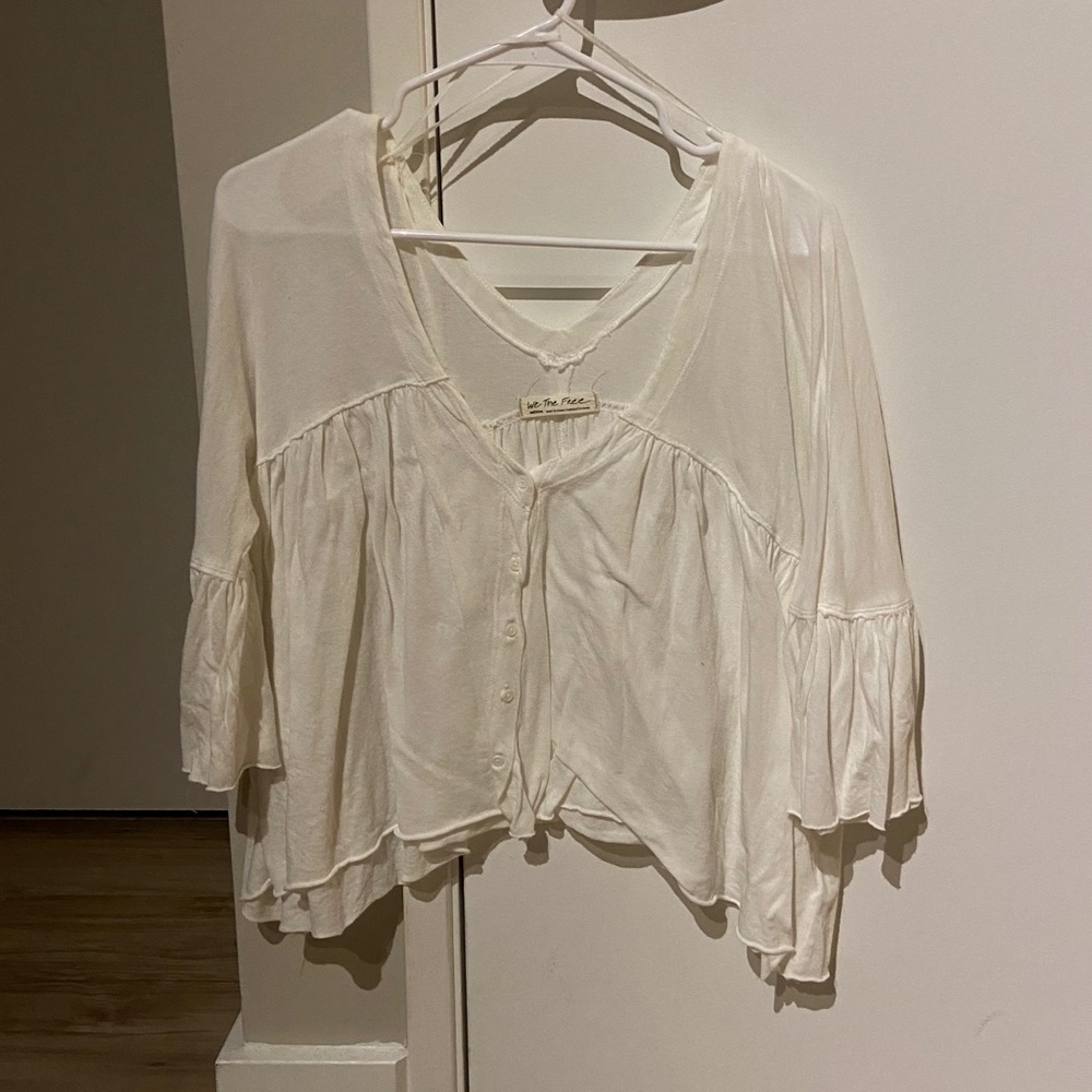 Free people button down blouse